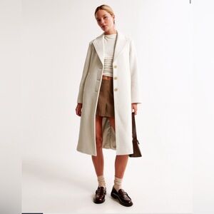 Abercrombie and Fitch Wool Blend Tailored Topcoat Women’s XS P Black